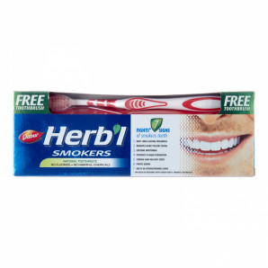 Зубная паста Dabur Toothpaste Dabur Herb’l Smokers (д/курильщиков в компл с зуб щеткой) 150 г 712698