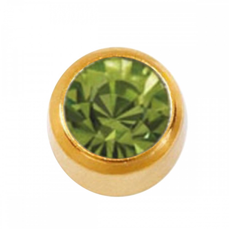 Серьги  завальц. средн   хризолит  R208