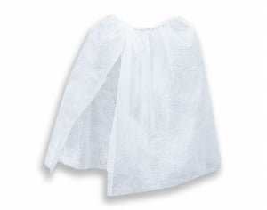 Пеньюар однораз. косметич 140х75 см, бел (10 шт) 01-656