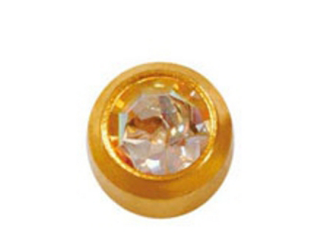 Серьги  завальц. средн   хрусталь   R204 